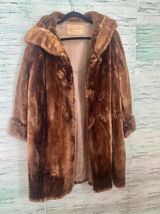 Jackets & Blazers - Vintage Eaton’s Fur Salon Brown Fur Coat-Made in Canada| Classic Luxury